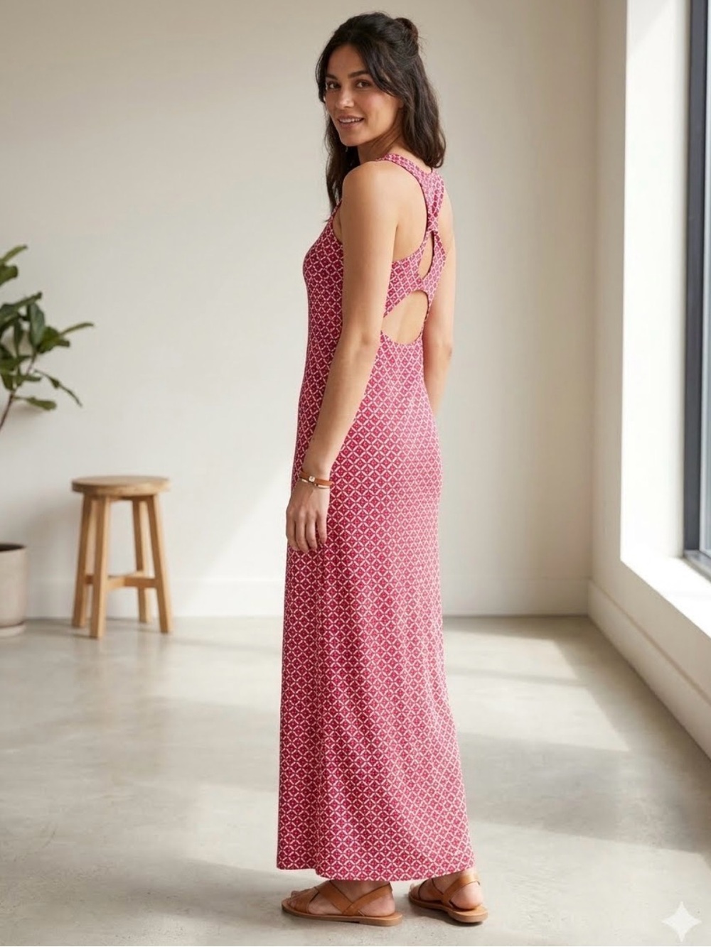 Magazine maxi dress